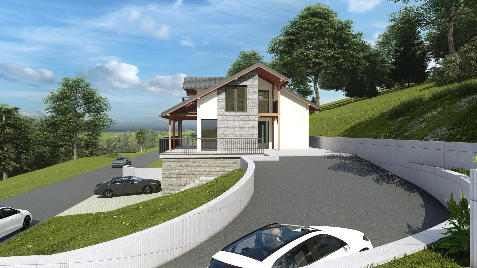 Ulaz u kuću i kolski prilaz