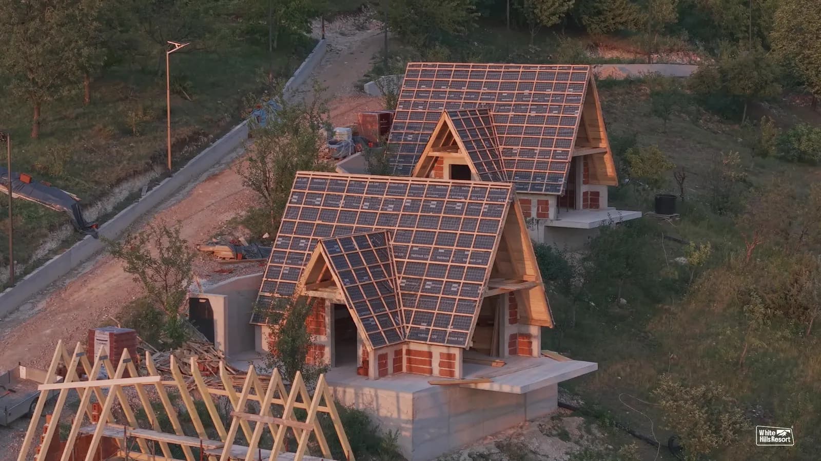 Zračni snimak gradilišta White Hills Resorta iznad Bihaća